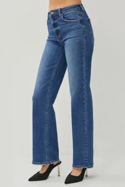 RISEN High Rise Straight Jeans -Little Loom Store 5c756c5b3d9d40b1ac99cd85e9743a4a Max Origin