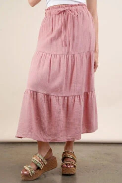 VERY J Elastic Waist Tiered Maxi Skirt -Little Loom Store 5e9e7a3f3ba743879ff48f92c132bf3e Max Origin