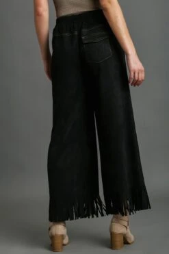 Umgee Full Size Suede Fringe Hem Wide Leg Pants Plus Size -Little Loom Store 5f3c2e2d b130 4cf3 926e c5143ffd875f Max