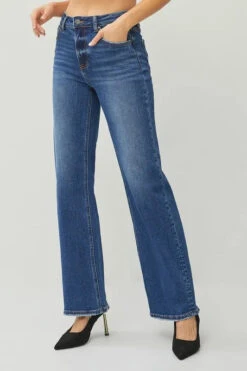 RISEN High Rise Straight Jeans -Little Loom Store 5fe106d8dcbc4033bbc0d78a7691e134 Max Origin