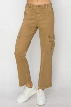 Risen Full Size High Rise Cargo Jeans -Little Loom Store 616b13e3 e5fb 40a0 9e51 68e05599cc4b Max