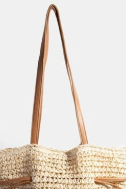 Fame Faux Leather Straps Braided Tote Bag -Little Loom Store 62de21cd c6de 4e72 8875 65b82bed9403 Max Origin