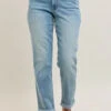 Judy Blue Full Size V-Front Cuff Boyfriend Jeans Plus Size -Little Loom Store 6371003acde4407a8ac963f085449c38 Max Origin