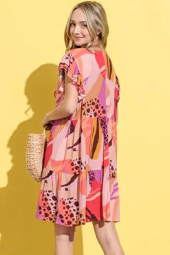 And The Why Printed Double Ruffles Sleeve Dress -Little Loom Store 64c00b3a83e64634b734131338353ee4 Max Origin