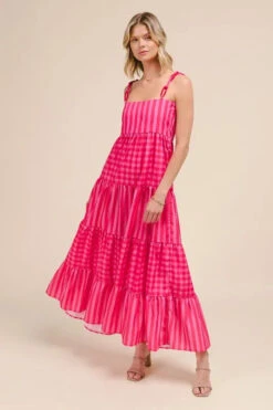 SO ME Stripe Tiered Maxi Dress With Colorful Chain Strap -Little Loom Store 6600acb448684fab9ae113c21b38cd39 Max Origin