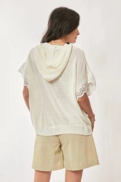 Davi & Dani American Flag Loose Fit Lace Sleeve Hoodie Top -Little Loom Store 6652b8a352614d23a8fedad5cfbba1ad Max Origin