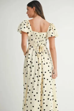 MABLE Polka Dot Puff Sleeve Midi Dress -Little Loom Store 6743dab2c4be4301b8eb890a6609f599 Max Origin
