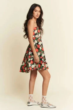 Davi & Dani Floral Scalloped Cutout Back Mini Dress -Little Loom Store 6766f5df5ca64b8b92ce11ab4d1c41cf Max Origin