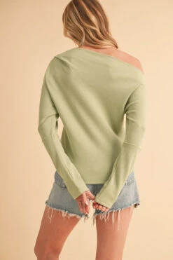 Aemi + Co One Shoulder Long Sleeve Knit Top -Little Loom Store 68c7b3cf 0844 4200 8426 6bb5651322f2 Max