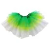 Green, Lime, White 6 Layer Tutu Skirt Costume For Girls, Women, Plus