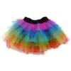 Rainbow 6 Layer Tutu Skirt Costume For Girls, Women, Plus