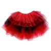 Red And Black 6 Layer Tutu Skirt Ladybug Costume For Girls, Women, Plus -Little Loom Store 6L Red Black