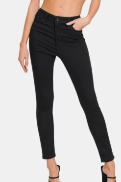 Zenana High Rise Skinny Jeans With Pockets