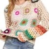 ADORA Lightweight Multi Color Crochet Top -Little Loom Store 6edba035cba343d6b8e093e6437dc91f Max Origin
