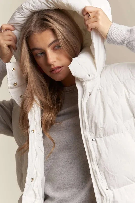 ADORA Casual Puffy Hoodie Vest 6 ADORA Casual Puffy Hoodie Vest - Image 4