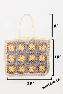 Fame Flower Braided Tote Bag -Little Loom Store 6f2bcad6 b1bf 4d2b a607 060bfe9b2bc4 Max