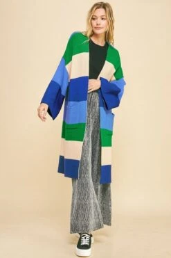Davi & Dani Color Block Kimono Sleeve Open Front Cardigan -Little Loom Store 6f55614a cada 44f7 b1c9 ff0eae2987a8 Max
