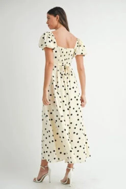 MABLE Polka Dot Puff Sleeve Midi Dress -Little Loom Store 6fce1d08105e4e5abefe920e98892c1b Max Origin