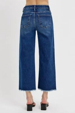 RISEN Raw Hem Wide Leg Attached Buckle Jeans -Little Loom Store 6fec559e a647 4296 832f c417c4dd6ace Min