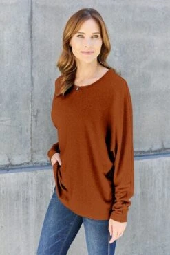 Double Take Full Size Round Neck Long Sleeve Top -Little Loom Store 70e61c63 4939 4983 ac9a 83bc40afe737 Min