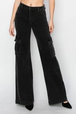 Risen Full Size High Rise Wide Leg Cargo Jeans -Little Loom Store 72cc4512 a2e7 4098 a072 defd8c10042c Max