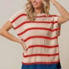 BiBi Fourth Of July Stripe Drop Shoulder Sweater -Little Loom Store 7844c096 f796 4694 915e 3d7f01e0852e Max Origin