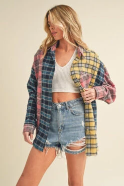 Aemi + Co Frayed Hem Color Block Plaid Drop Shoulder Shirt 11 Aemi + Co Frayed Hem Color Block Plaid Drop Shoulder Shirt -Little Loom Store 7886751f e34a 4bb6 93a4 b9e98bccb194 Max
