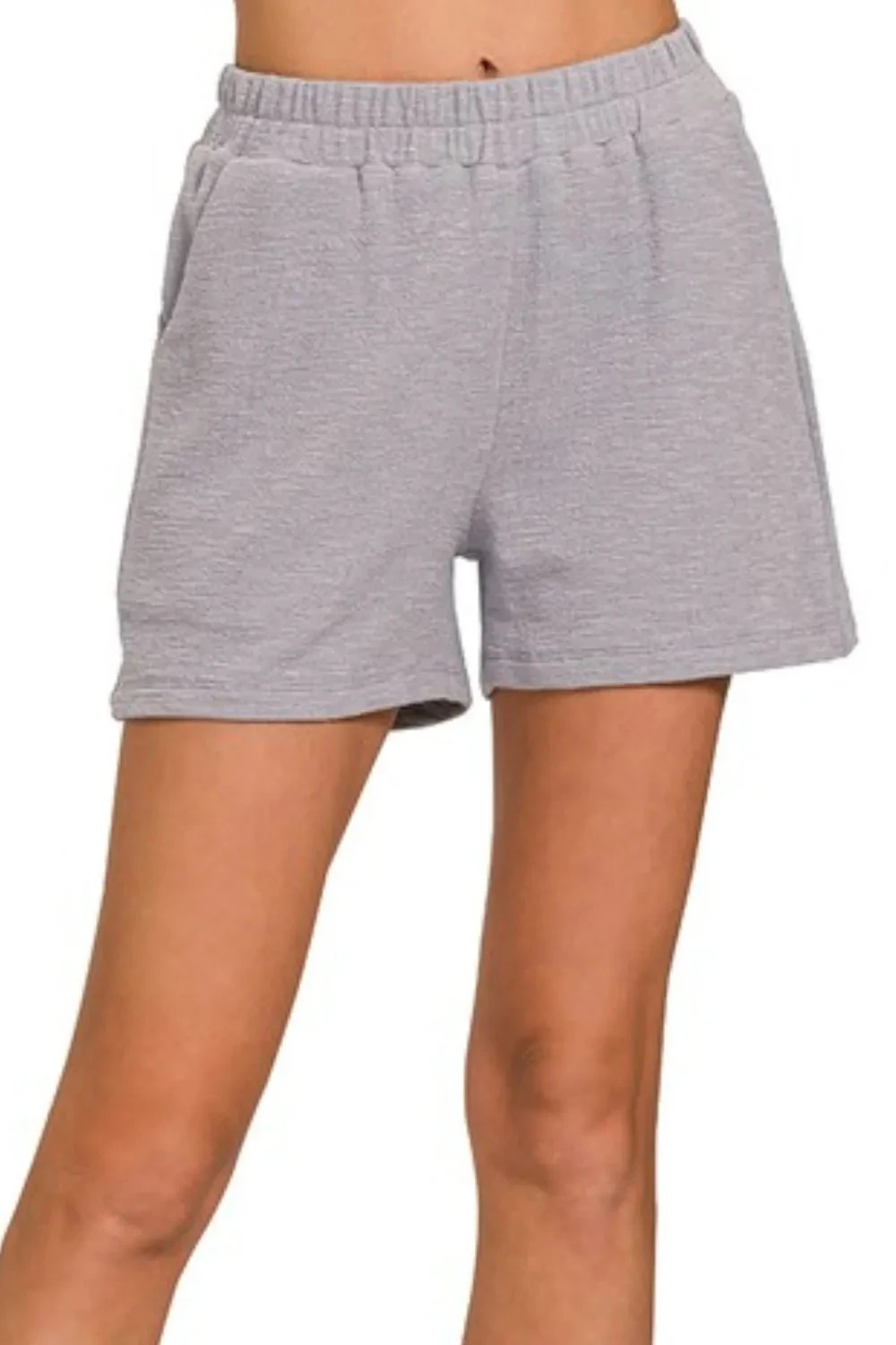 Zenana Cotton Slub Shorts 4 Zenana Cotton Slub Shorts - Image 2