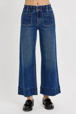 RISEN Elastic Band Wide Leg Jeans -Little Loom Store 7ac3f47d 7b42 4f7e 9405 e6bfbbeb9e0a Max