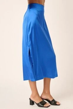 Mittoshop Side Slit Satin Midi Skirt -Little Loom Store 7cf5d43f 818c 49fe 896a edaaccab039c Min