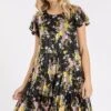 Mittoshop Flower Print Round Neck Flutter Sleeve Tiered Dress -Little Loom Store 7d0c6e0e 4810 4c32 b12f f8933f829f56 Min
