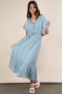 VERY J Embroidered Boho Ruffled Midi Dress -Little Loom Store 7e768157f42649a885e8e8525c078005 Max Origin