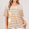 SAGE+FIG Accent Striped With Star Applique T-Shirt -Little Loom Store 7e9ee692ddc44056a6f49bce30e754de Max Origin