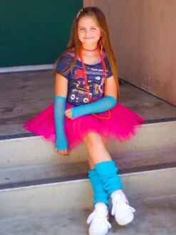 80s Tutu Costume Outfit For Kids, Adults, Plus Size - 4 Piece Dress Up Set -Little Loom Store 80 sHotPinkCostume2 69723378 a202 499c 8165 5f2b2b2fcc01 2