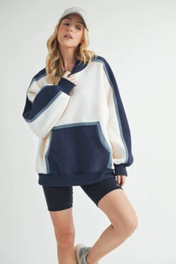 Aemi + Co Color Block Kangaroo Pocketed Hoodie -Little Loom Store 80bc352b 6b44 416d b491 2c5829db71eb Max