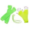 80s Costume Accessories Set In Neon Green - Leg Warmers, Fishnet Gloves, Beads -Little Loom Store 80sAccessories Lime