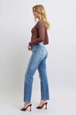 Judy Blue Full Size Wash Thermal Straight Jeans With Pockets -Little Loom Store 811dd333 8e26 4322 a9c5 962e4eebd6da Max