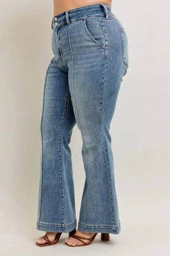 Judy Blue Full Size High-Waist Flare Denim Jeans With Front Seam Detail Plus Size -Little Loom Store 832326dc 3d96 4544 a7bc 239084c2c0bd Max Origin