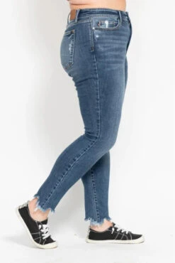 Judy Blue Plus Size High Waist Skinny Jeans With Destroy & Shark Bit Hem -Little Loom Store 8366ff08 76b9 4f9b a4ff 217d2d6be2fa Max Origin