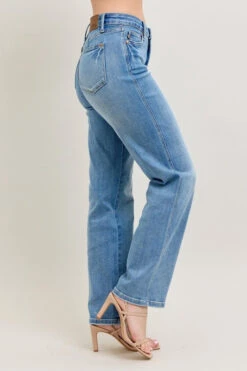 Judy Blue Full Size Tummy Control Vintage Wash Straight Jeans Plus Size -Little Loom Store 84b7e771 af5f 467a 874b 9dd25b2727d2 Max