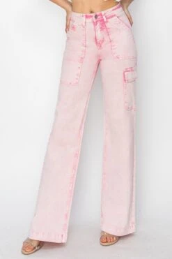 RISEN Full Size High Rise Wide Leg Cargo Pocket Jeans -Little Loom Store 85561363 caef 4ad2 a2b5 779bad42afe8 Max