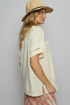 POL Number Floral Crochet Button Detail Half Sleeve Top 8 POL Number Floral Crochet Button Detail Half Sleeve Top -Little Loom Store 88751416 e26b 42c7 8d39 4986b65203ca Max