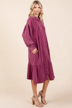 Mittoshop Mineral Wash Cotton Gauze Ruffle Midi Shirt Dress 11 Mittoshop Mineral Wash Cotton Gauze Ruffle Midi Shirt Dress -Little Loom Store 8954f4a9 1c5d 49ab 898a 55165392cfdc Min