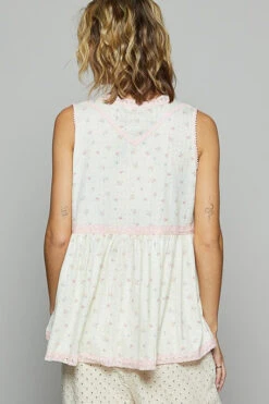 POL Lace Detail Floral V-Neck Sleeveless Top -Little Loom Store 89c69eb6 5beb 4ab7 b2c6 35b544e345f7 Max
