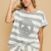 Umgee Peace Sign Patch Striped French Terry T-Shirt -Little Loom Store 8a46ed8d 5378 4751 b164 24c766f7ea0b Max