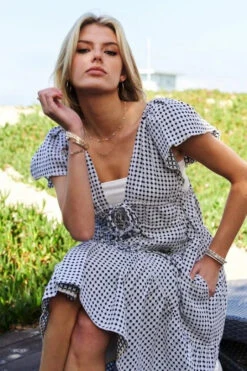 Davi & Dani Jacquard V-Neck Flutter Cap Sleeve Tiered Dress -Little Loom Store 8b474a54189b4d508f8040f472f05777 Max Origin