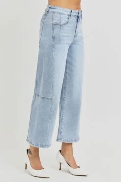 RISEN Full Size High Rise Seamed Detail Wide Leg Crop Jeans -Little Loom Store 8dbff7b6 8da4 4ef9 9f2a 9c6114500216 Max
