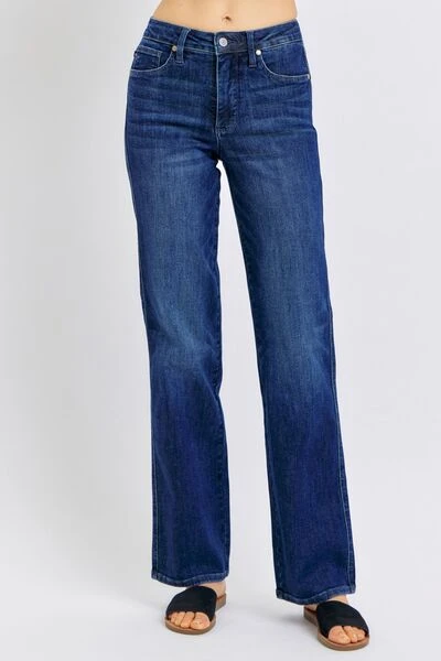 Judy Blue Full Size Tummy Control Straight Jeans Plus Size 4 Judy Blue Full Size Tummy Control Straight Jeans Plus Size - Image 2