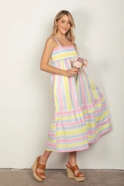 Striped Woven Smocked Midi Cami Dress -Little Loom Store 8fb6ef5a ab67 4abc aaad 7945afc7a0f5 Max