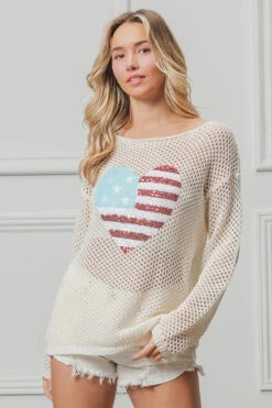 BiBi Sequin American Flag Heart Knit Up -Little Loom Store 90810546d8d746ee8e4d4ff8676c3601 Max Origin